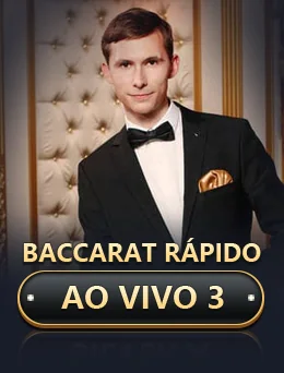 Baccarat Rápido Ao Vivo 3 game artwork